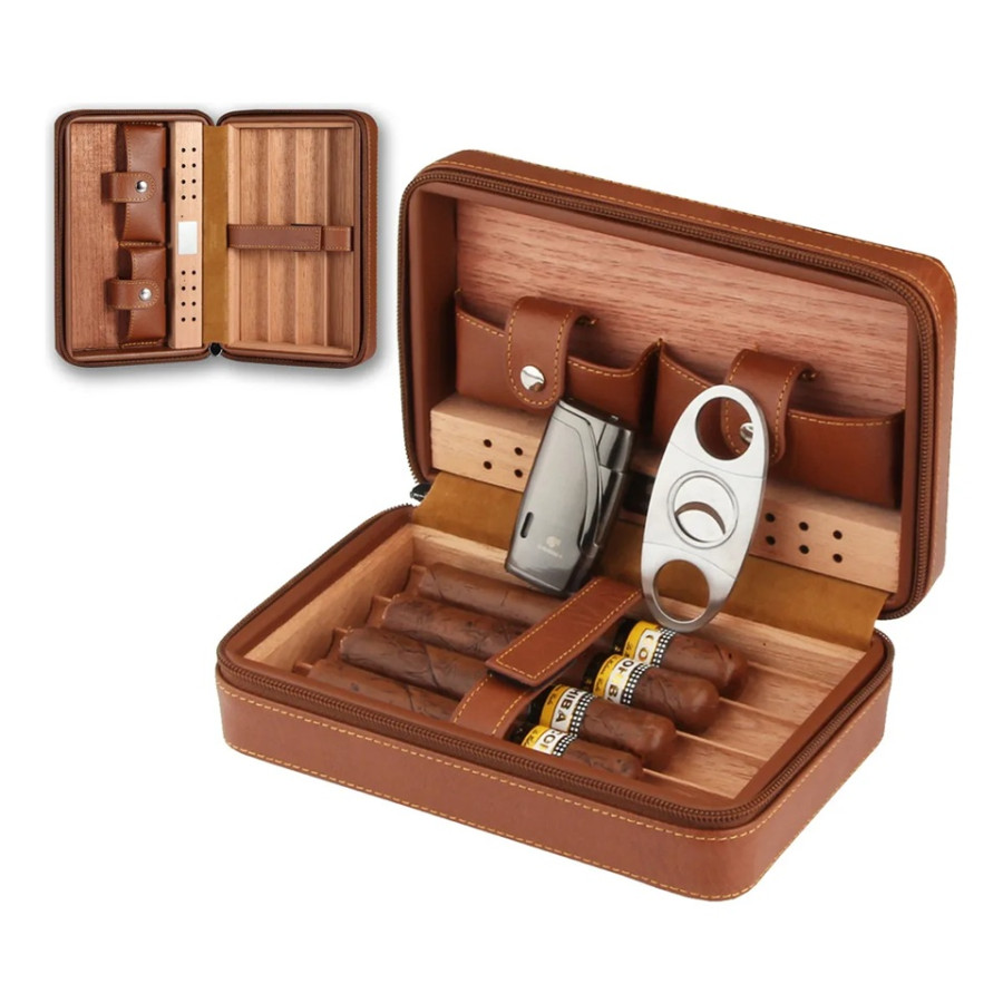 Case Umidor De Charutos Viagem de Madeira Cedro Estojo porto alegre