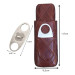 Case Bolsa Porta 2 Charutos P/ Viagem Couro E Cortador Inox porto alegre